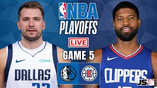 Dallas Mavericks vs LA Clippers Game 5  NBA Playoffs Live Scoreboard [upl. by Adyan439]