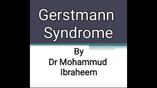 Gerstmann syndrome [upl. by Novehs]