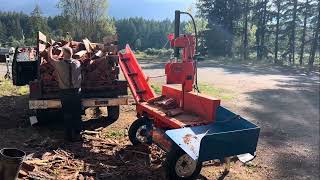 Was I Wrong Wood splitter stacking firewood [upl. by Nerrol]