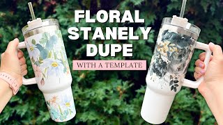 How to Sublimate a 40 oz Tumbler  STANLEY TUMBLER DUPE [upl. by Laddy531]