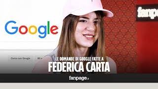 Federica Carta Raccomandata Amici 16 Ti avrei voluto dire le risposte alle domande di Google [upl. by Jarrow]