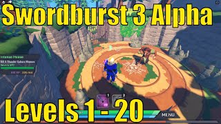 Swordburst 3 Level Progression Guide for Levels 1  20  Get MAX Level before Tower 1  ALPHA [upl. by Lunna]