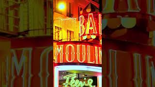 Moulin Rouge Night Street Scene in Paris Montmartre [upl. by Ule]