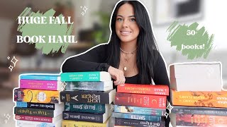 HUGE FALL BOOK HAUL  50 books 📚🍂 [upl. by Enyahs]