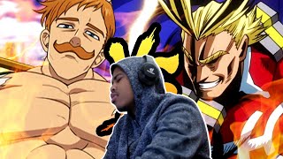 Escanor vs All Might Rap Battle Reaction [upl. by Ttebroc]