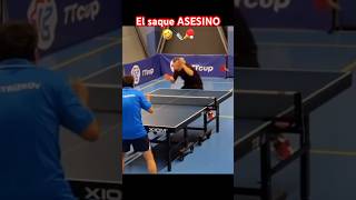 Saque asesino 🔪🏓  tenisdemesa pingpong tênisdemesa funny shorts [upl. by Atteynek]