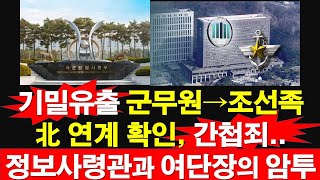 기밀유출 군무원→조선족 북한 연계 확인 간첩죄 정보사령관  여단장의 암투 레지스탕스TV 정광용TV [upl. by Callas]