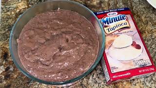 Chocolate Tapioca Pudding  National Tapioca Pudding Day July 15th [upl. by Salakcin]