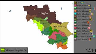 History of Silesian principalities  Every year 11711935 [upl. by Nyliac]