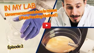 In my Lab  Ensemencement dans la masse Plate Pouring Method [upl. by Eelan]