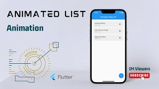 Animated List Widget  Flutter [upl. by Ackley]