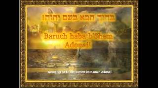 Baruch haba bShem Adonai with lyrics ברוך הבא בשם יהוה [upl. by Kcerred]