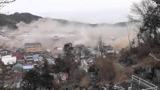 東日本大震災 岩手県大槌町 津波の瞬間 The moment of the tsunami at Otsuchicho in Iwate 311 [upl. by Hynes503]