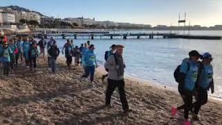 Urban Trail de Cannes  première étape le sable [upl. by Olivier]