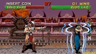 Mortal Kombat 2 arcade Kung Lao Gameplay Playthrough with Smoke and Jades Clues [upl. by Schnell]