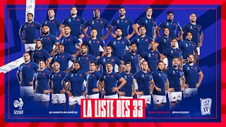 Coupe du Monde 2023  La liste des 33 joueurs du XV de France annoncée par ceux qui font le rugby [upl. by Elsilrac]