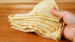 Cook 8 Milk Lavash Breads At Once In 5 Minutes❗ Only 4 Simple Ingredients With No Yeast [upl. by Minnnie974]