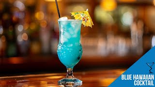 Blue Hawaiian Cocktail  How to make a Blue Hawaiian Cocktail Recipe by Drink Lab Popular [upl. by Aicinoid]