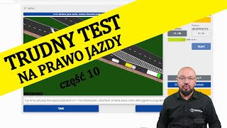 Instruktor rozwiązuje trudny TEST NA PRAWO JAZDY Zestaw 10 [upl. by Heuser]