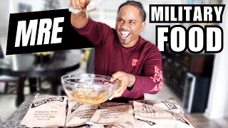 TRYING 5 MRE Military Foods  December 2023  Alonzo Lerone [upl. by Anaitsirk]