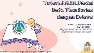 Tutorial Estimasi ARDL Model Dengan Eviews [upl. by Iznyl]