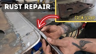 How To Make Rust Repair Panels Step By Step  Metal Shaping Shrink Stretch Profile Dies [upl. by Snave]