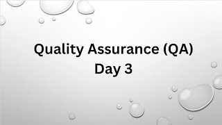 QA day 3  QA vs Qc vs Tester  tutorial qualityassurance QA [upl. by Jan]