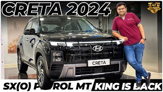 All New Updated 2024 Hyundai Creta SX O Petrol Manual Detailed Walkaround Review In Hindi [upl. by Madonna]