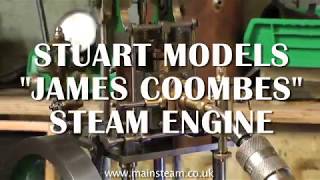 A REBUILT STUART quotJAMES COOMBESquot TABLE ENGINE  TEST RUN ON THE BENCH [upl. by Kinch]