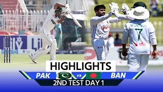 PAK vs BAN 2nd Test Day 2 Highlights Pakistan vs Bangladesh  Full Match Highlights  Babar Azam [upl. by Notgnilliw47]