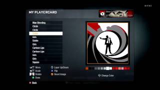 James Bond Emblem  Call of Duty Black Ops  Emblem Tutorial [upl. by Ailey]