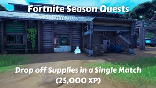 Receive your Next Objective in The Joneses Drop off Supplies  Fortnite [upl. by Dorice]