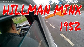 Classic British Cars a 1952 Hillman Minx on the road [upl. by Eatnuhs939]