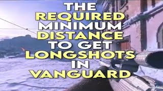 The REQUIRED minimum DISTANCE to get LONGSHOTS in VANGUARD [upl. by Ramal530]