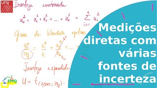 Resultados de medições diretas com várias fontes de incerteza [upl. by Brander]