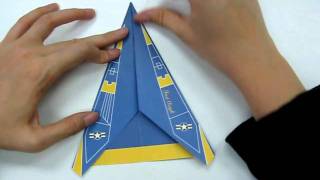 How to make  Origami Plane F18AVI [upl. by Anilad]