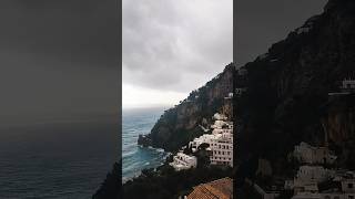 Positano Italy 🇮🇹 travelvlog nature roadside view cloudyweather beautifuldestinations [upl. by Ahar]