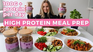 Healthy amp High protein Meal Prep with Easy Recipes  100G  protein per day [upl. by Sergeant]