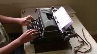 Speed Typing Test Halda Star Typewriter [upl. by Desma876]