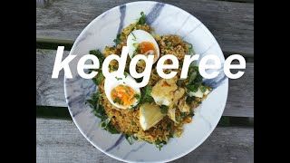 Kedgeree a classic Anglo Indian curry with smoked haddock breakfast or brunch dish [upl. by Ferdinand]