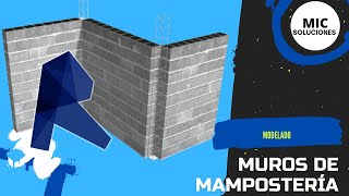 MODELANDO UN MURO DE MAMPOSTERÍA CONFINADA CON REVIT [upl. by Nnaihs283]