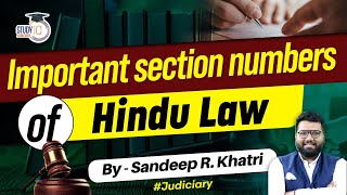 Important Sections of Hindu Law  StudyIQ Judiciary [upl. by Nasah]