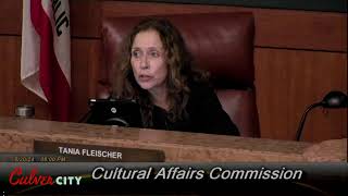 Culver City Cultural Affairs Commission 82024 [upl. by Daphene]