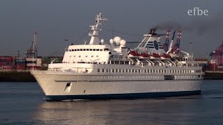 Kreuzfahrtschiff MS DELPHIN einlaufend Hamburg auf der Elbe 04052013 [upl. by Liva68]