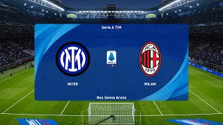 Inter vs AC Milan 22092024 Serie A PES 2021 [upl. by Jasper981]