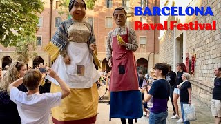 Barcelona Festival  Festa Major del Raval 2024 Cercavila Opening Parade [upl. by Deacon]