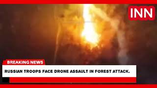 Tragic End for Russian Troops in Forest – Drones Drop Incendiary Shells Overhead [upl. by Zorana]