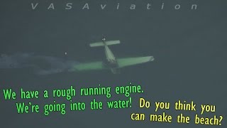 REAL ATC Bonanza DITCHES near LONG ISLAND  BOTH SURVIVED [upl. by Henden]