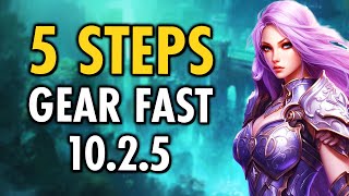 FASTEST 1025 Gearing Guide 5 Steps to 489 on Alts [upl. by Weston]