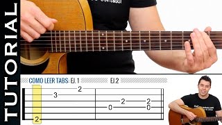 Como leer Tablaturas Tabs de guitarra fácil de guitarraviva Clase 1 [upl. by Rusticus]